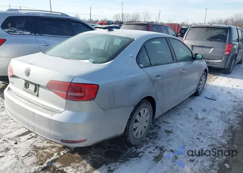 2015 Volkswagen Jetta 2.0L S из США, поврежденный, VIN 3VW2K7AJ9FM312341